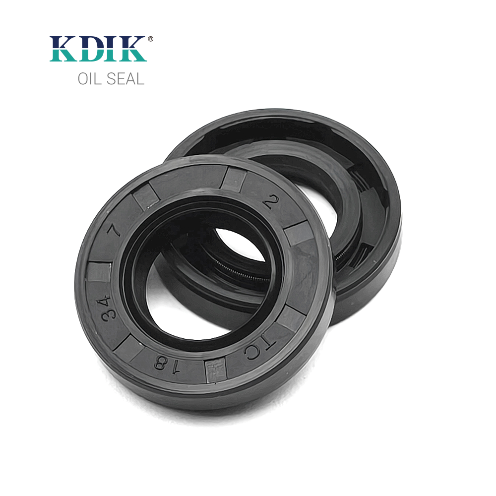 TC 18*34*7 Metric NBR Shaft Oil Seal Covered Double Lip with Spring
