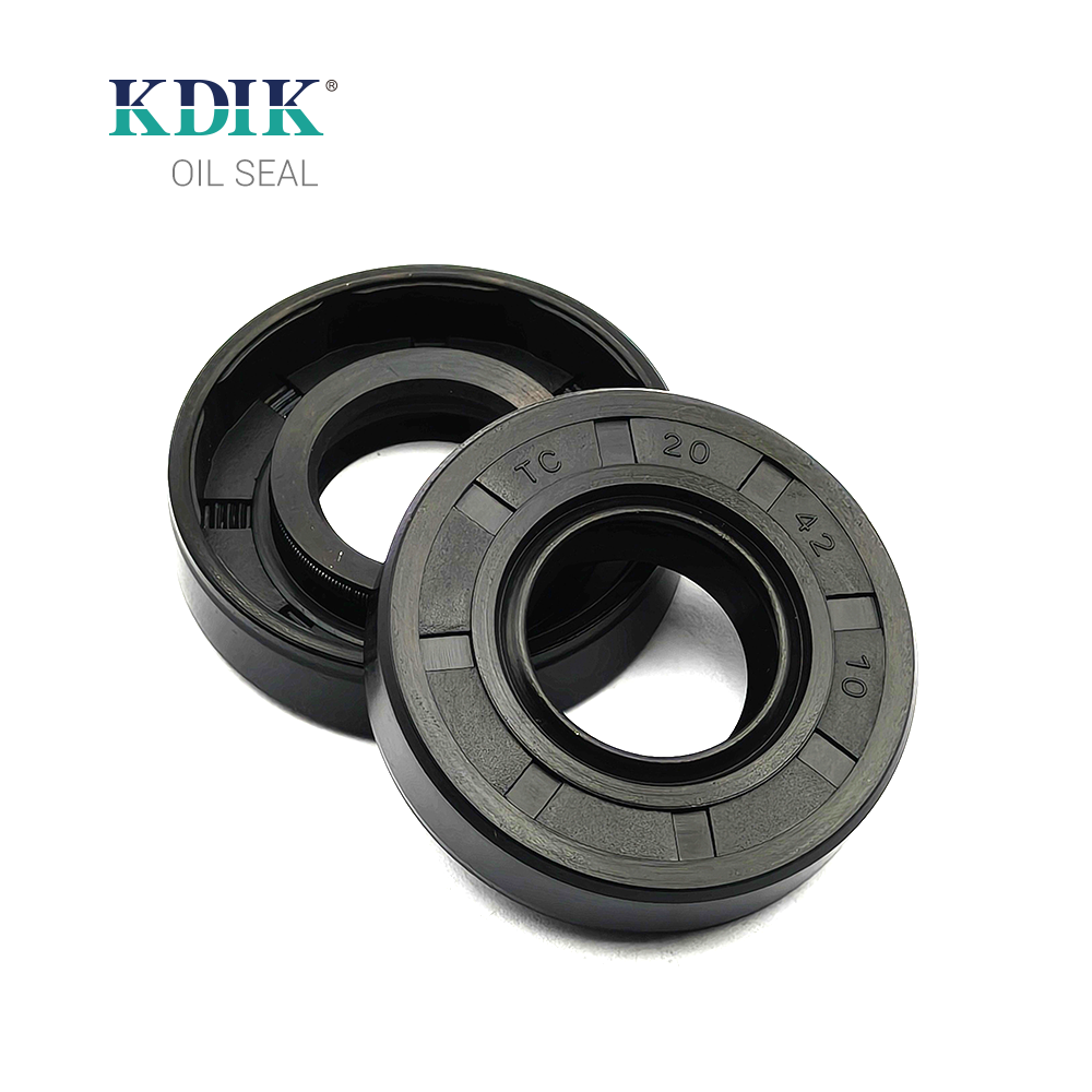 TC 20*42*10 NBR Rotary Shaft Oil Seal Covered Double Lip with Spring