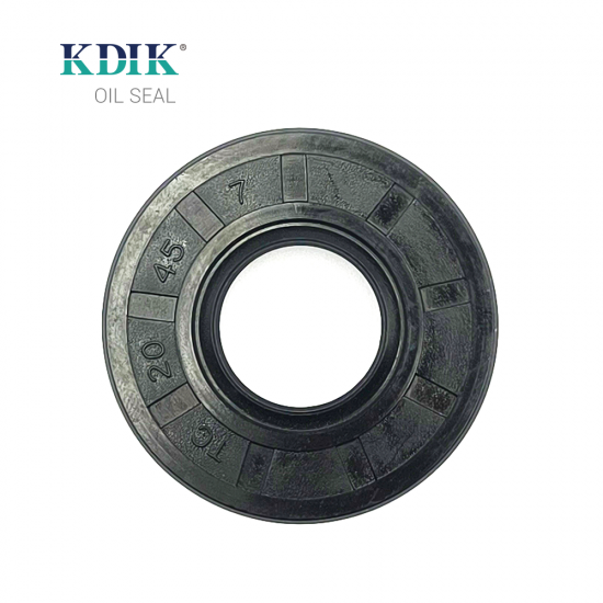TC 20*45*7 NBR Rotary Shaft Oil Seal Covered Double Lip with Spring