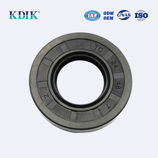 TC 24*48*7 NBR Rotary Shaft Oil Seal Covered Double Lip with Spring