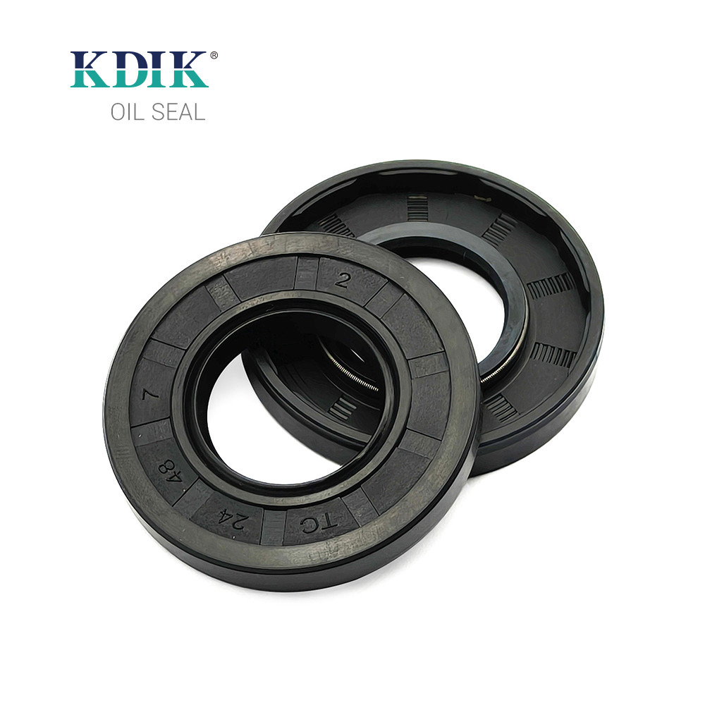 TC 24*48*7 NBR Rotary Shaft Oil Seal Covered Double Lip with Spring