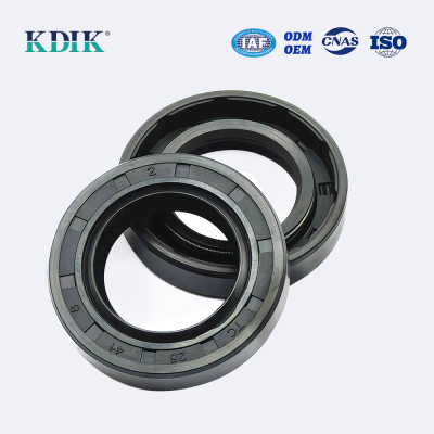 TC 25*41*8 Metric NBR Oil Seal Rotary Shaft Oil Seal Covered Double Lip