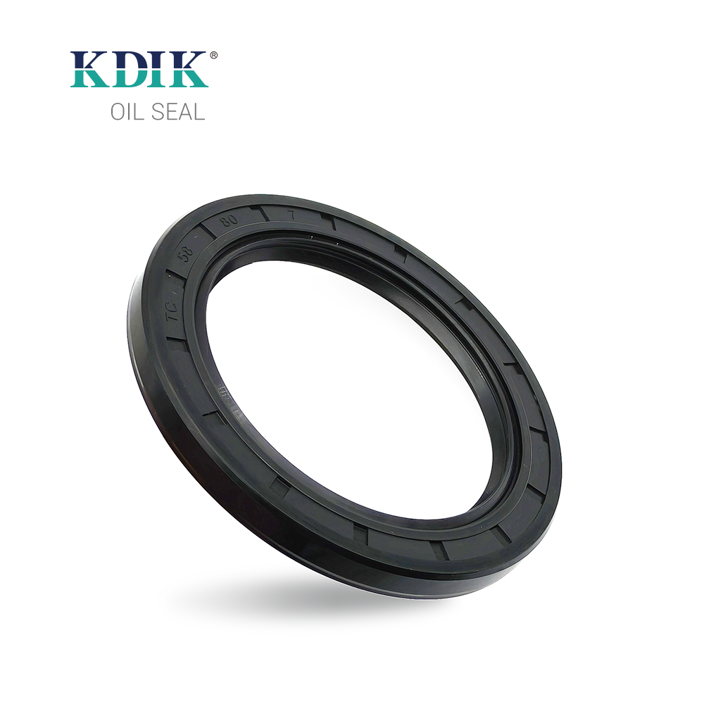 TC Type 58*80*7 Rotary Shaft Oil Seal Covered Double Lip with Spring