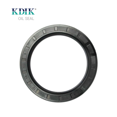 TC 75*100*8 NBR Rotary Shaft Oil Seal Covered Double Lip with Spring