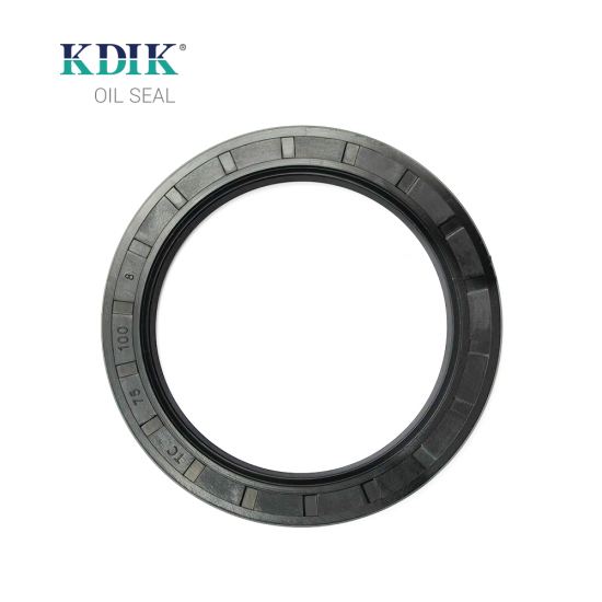TC 75*100*8 NBR Rotary Shaft Oil Seal Covered Double Lip with Spring
