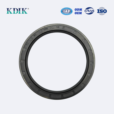 TC 80*100*10 NBR Rotary Shaft Oil Seal Covered Double Lip with Spring