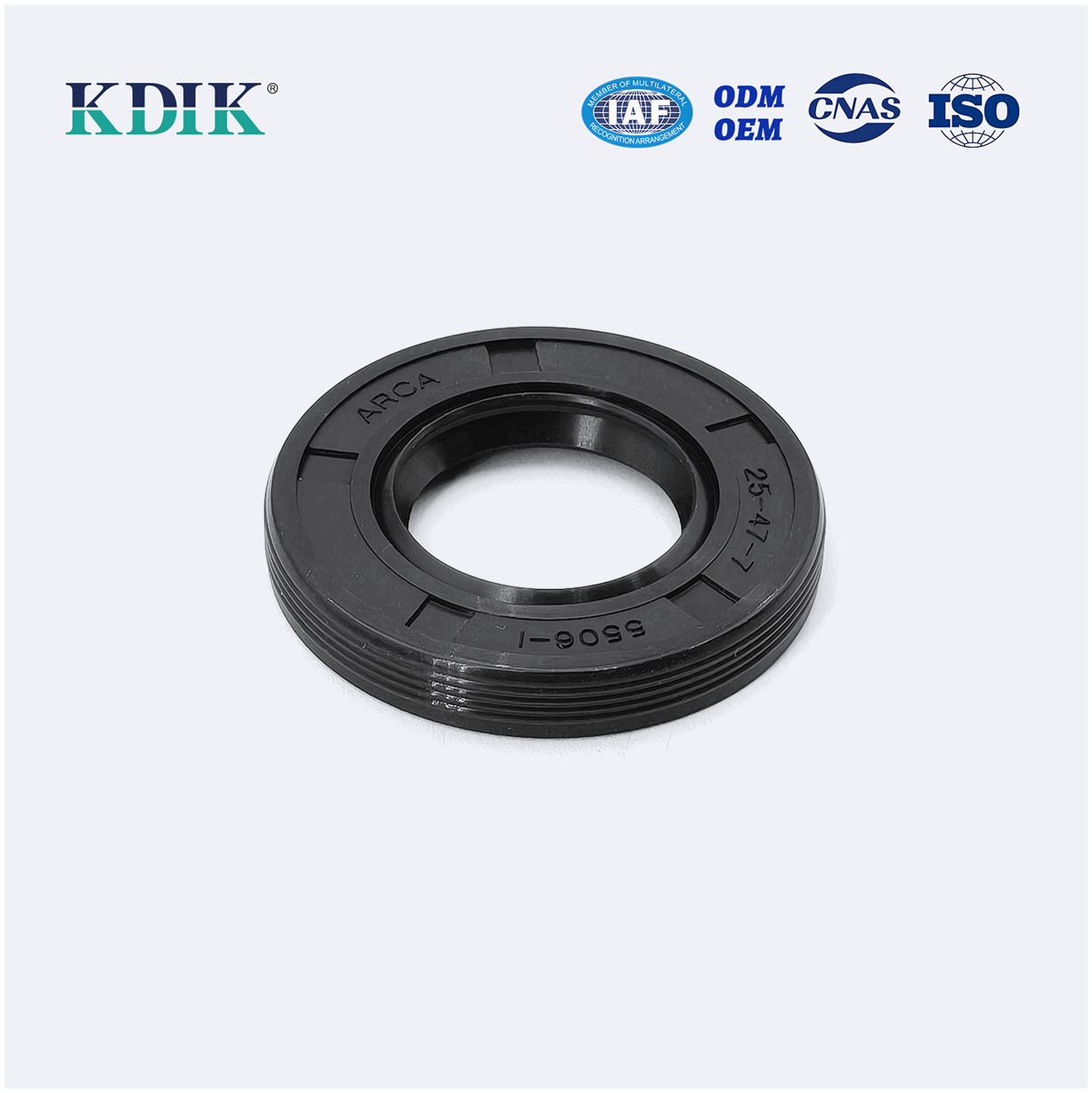 TC 25*47*7 Metric NBR Rotary Shaft Oil Seal Covered Double Lip with Spring
