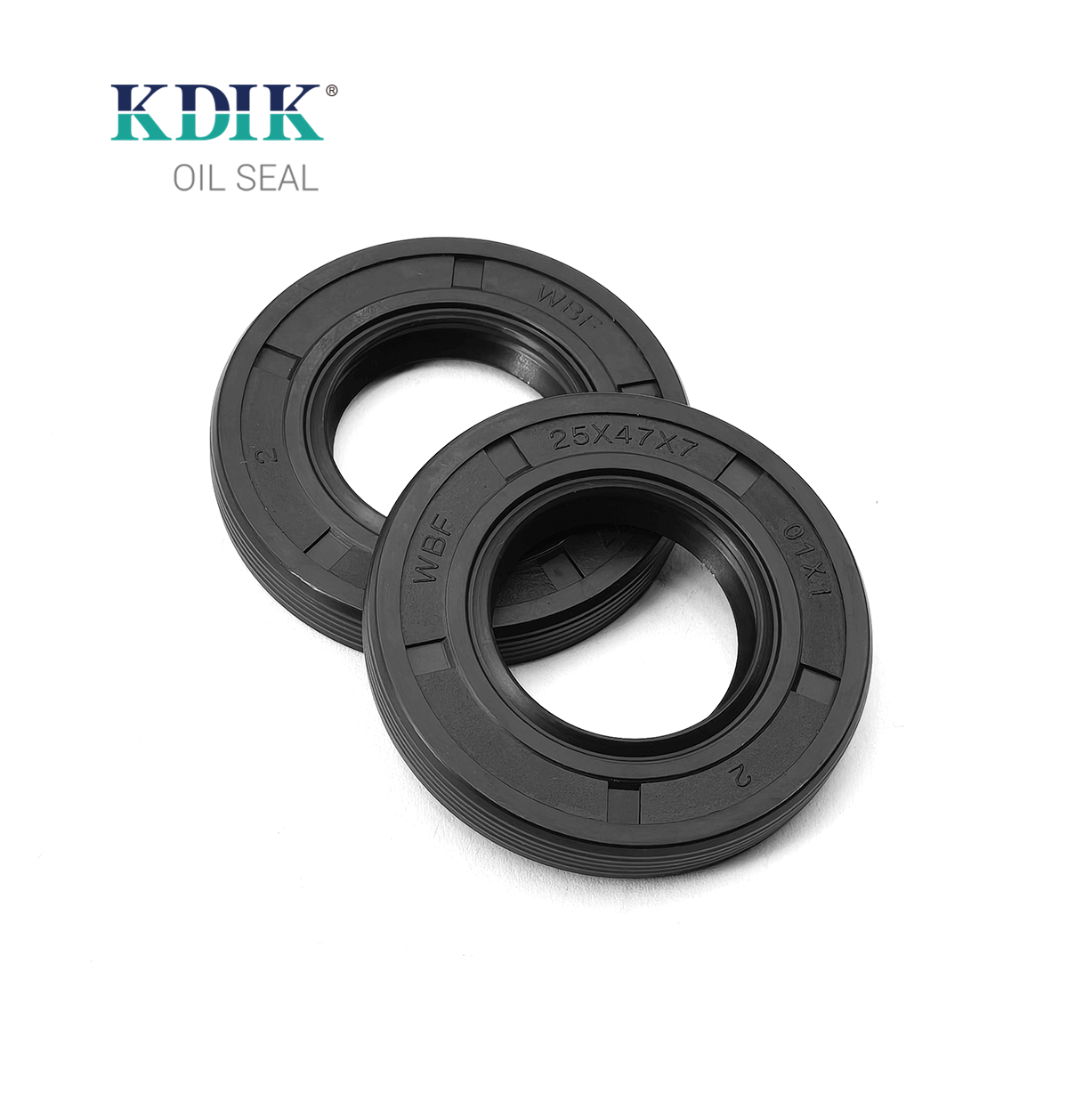 TC 25*47*7 Metric NBR Rotary Shaft Oil Seal Covered Double Lip with Spring