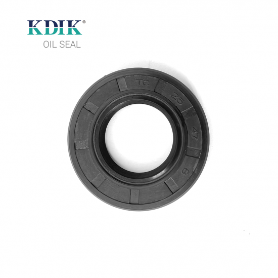 TC 25*47*8 Metric NBR Rotary Shaft Oil Seal Covered Double Lip with Spring