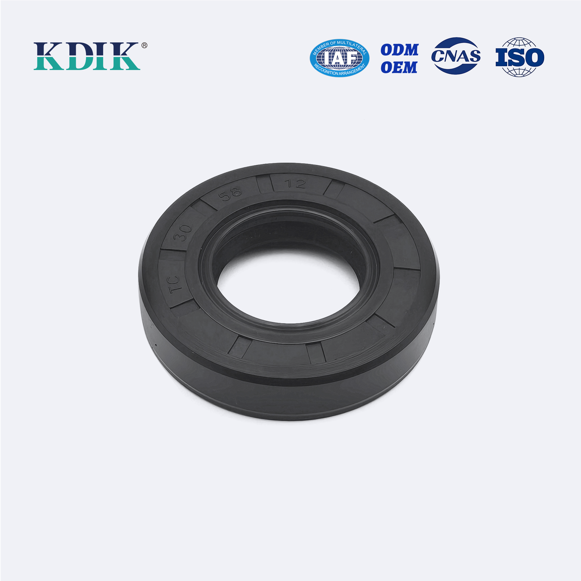 TC 30*58*12 NBR Nitrile Rotary Shaft Oil Seal Covered Double Lip with Spring