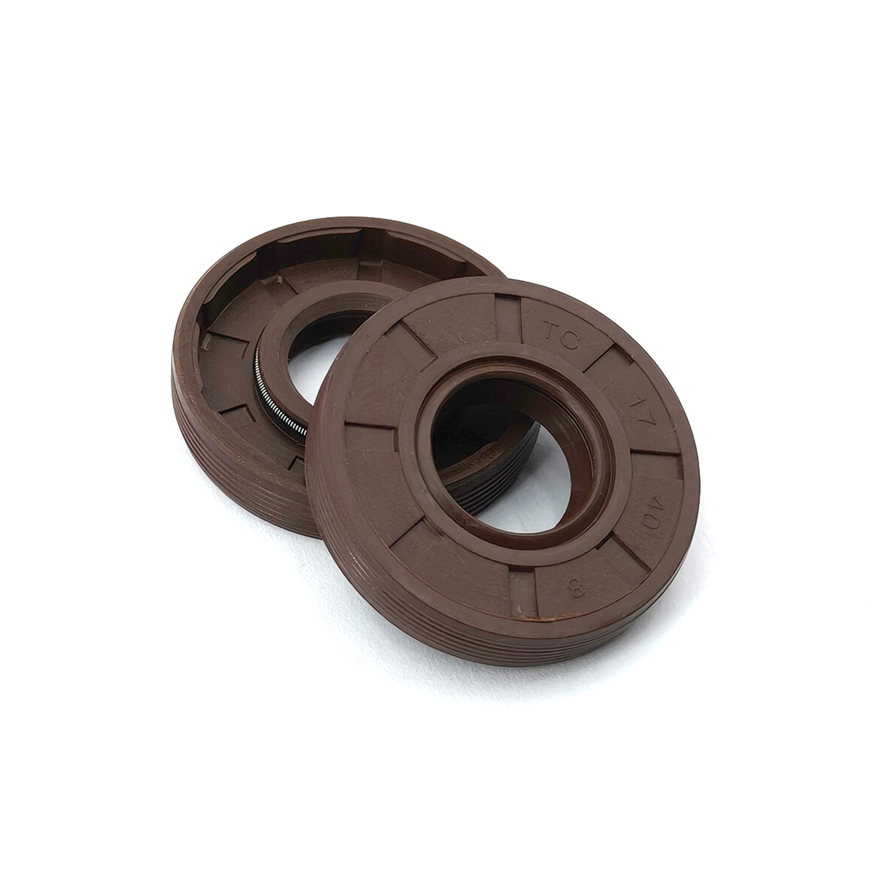 AEE442A1 Shaft Oil Seal TC 17*40*8MM Brown FKM Rubber Covered Double Lip