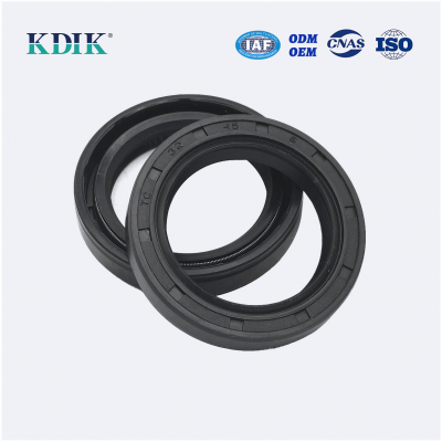 TC 32*45*8 NBR Nitrile Rotary Shaft Oil Seal Double Lip with Spring
