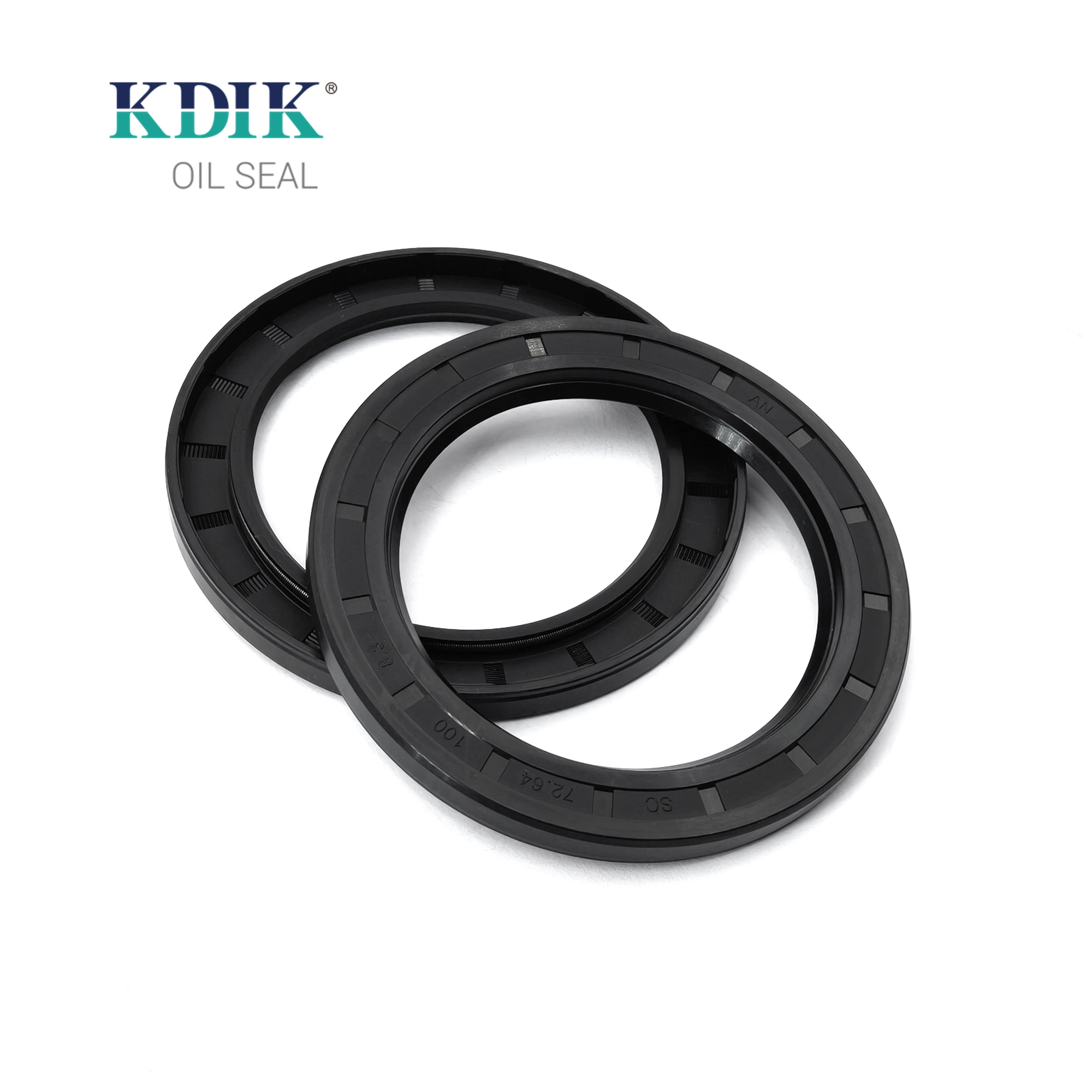 TC 72.64*100*8.3 NBR Rotary Shaft Oil Seal Covered Double Lip with Spring