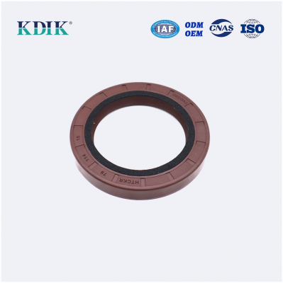 TC 79*114*15 Metric NBR FKM Shaft Oil Seal Covered Double Lip with Spring