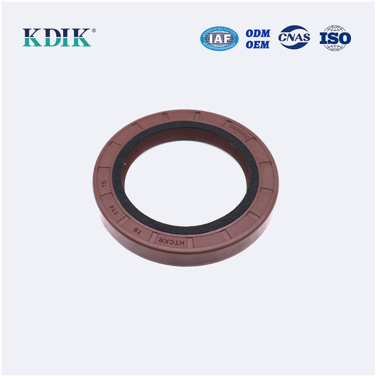 TC 79*114*15 Metric NBR FKM Shaft Oil Seal Covered Double Lip with Spring