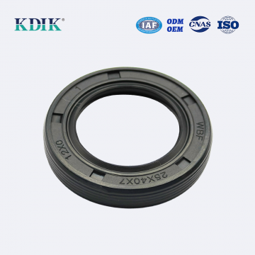 25*40*7 Oil Seal Double Lip Rotary Shaft Rubber Oil Seal W/Spring Auto Parts