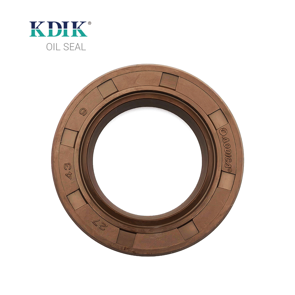 27*43*9 Oil Seal Metric Shaft Rubber Rotary Double Lip W/Spring Auto Parts