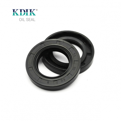 TC 30*50*8 NBR Material Black Shaft Oil Seal Double Lip with Spring Auto Parts