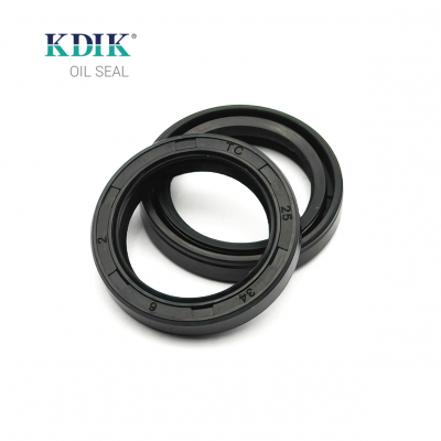 Manufacturer KDIK Factory Direct Seal TC 25*34*6 Oil Seal Shaft Rubber Covered Double Lip W/Spring