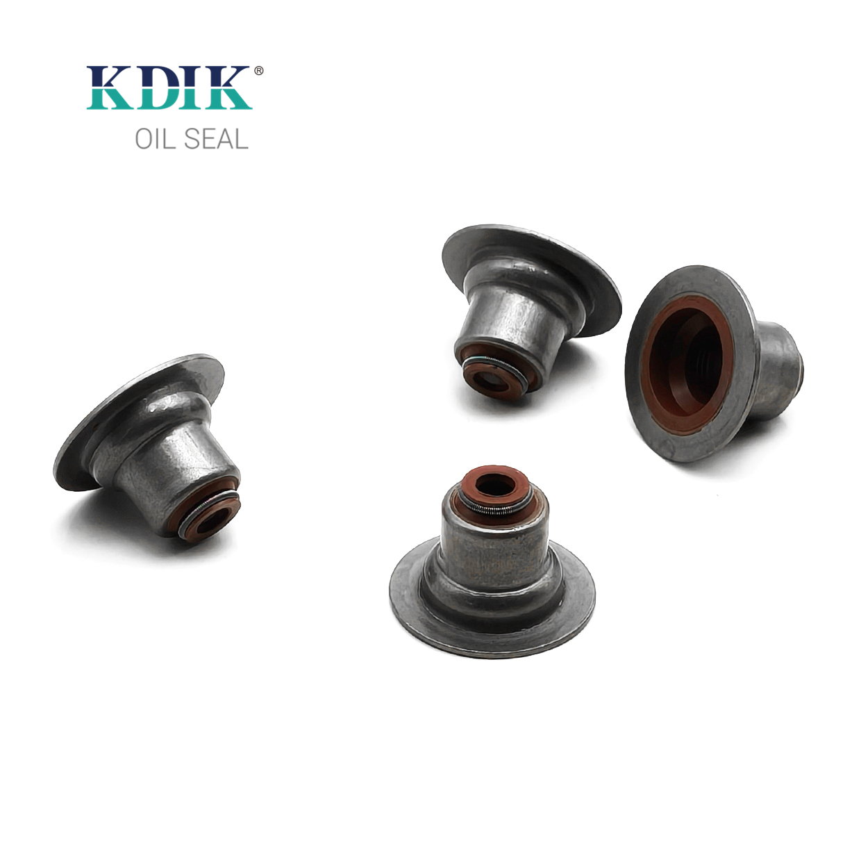 China Manufacturer KDIK Factory Valve Stem Oil Seal Set OEM XS6E6571AB FKM Valve Stem Seal for Ford