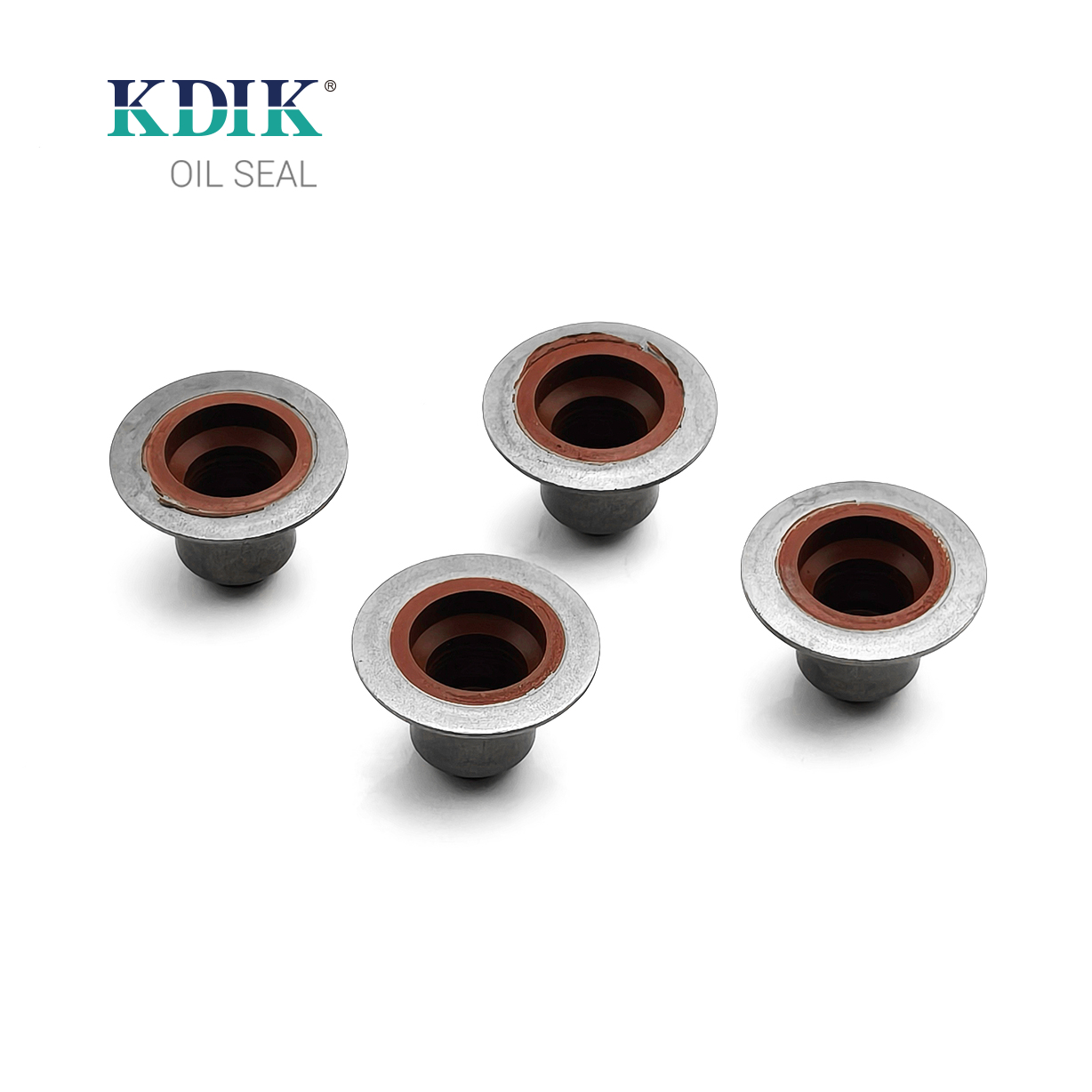 China Manufacturer KDIK Factory Valve Stem Oil Seal Set OEM XS6E6571AB FKM Valve Stem Seal for Ford