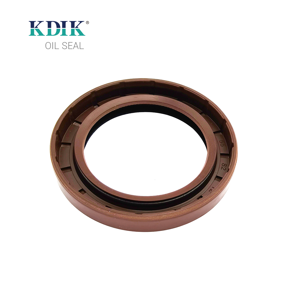 HTC 55*82*12 Crankshaft Oil Seal with Nitrile Sealing Lip and Carbon Steel Spring for Auto Parts