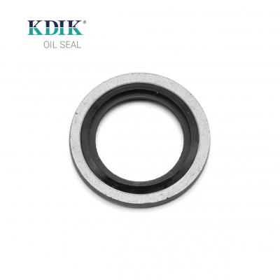 Hydraulic Bonded Sealing Washers G3/8 23.8x15x2.8mm Carbon Steel Nitrile Rubber Gasket