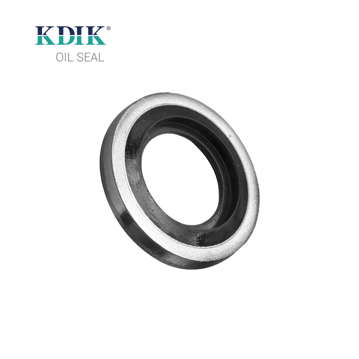 Hydraulic Bonded Sealing Washers G1/8 15.9x8.5x2.9mm Carbon Steel Nitrile Rubber Gasket