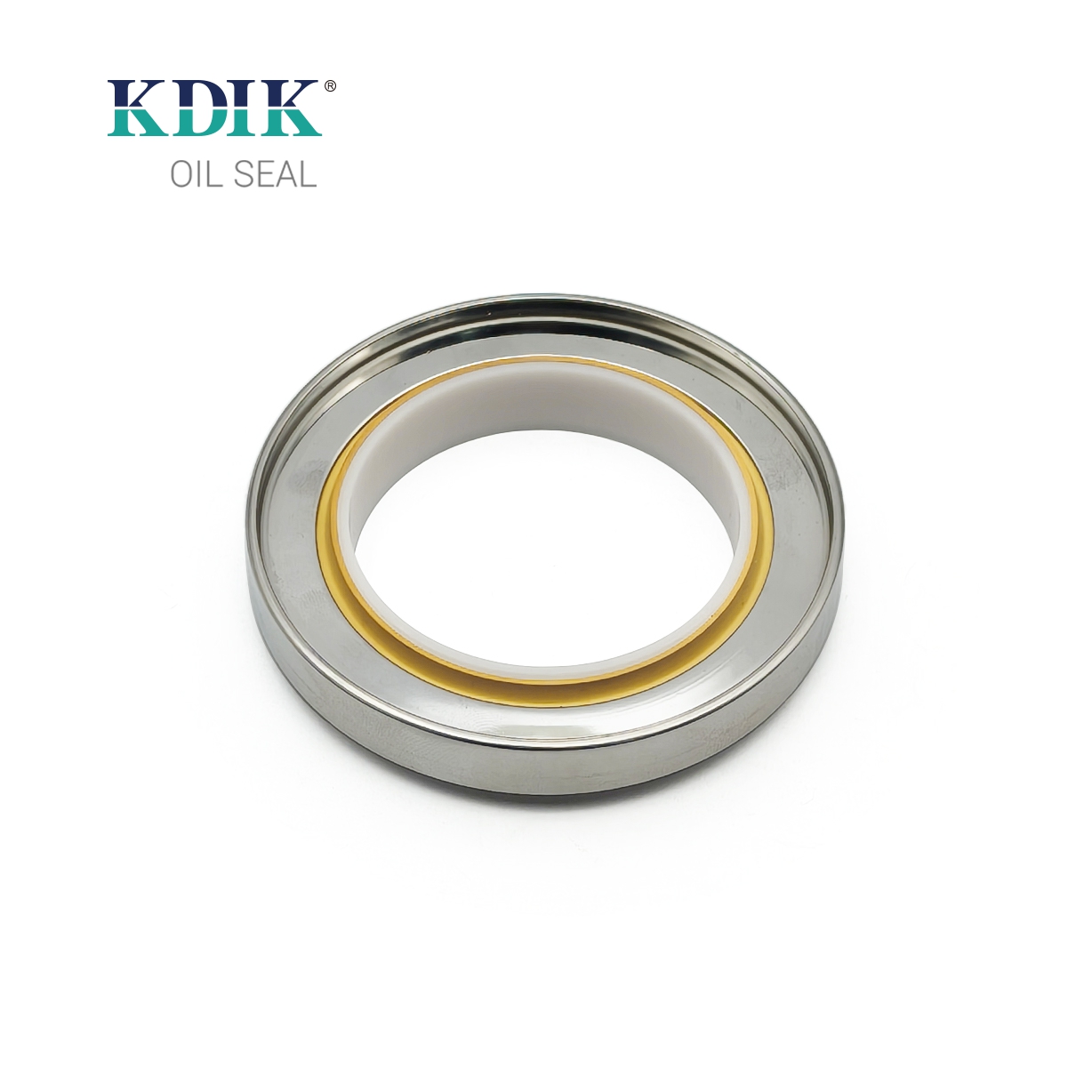 Manufacturer KDIK Factory Direct Seal Yellow 65*90*12 Three-lip Stainless Steel Oil Seal PTFE SS Construction Machinery Parts