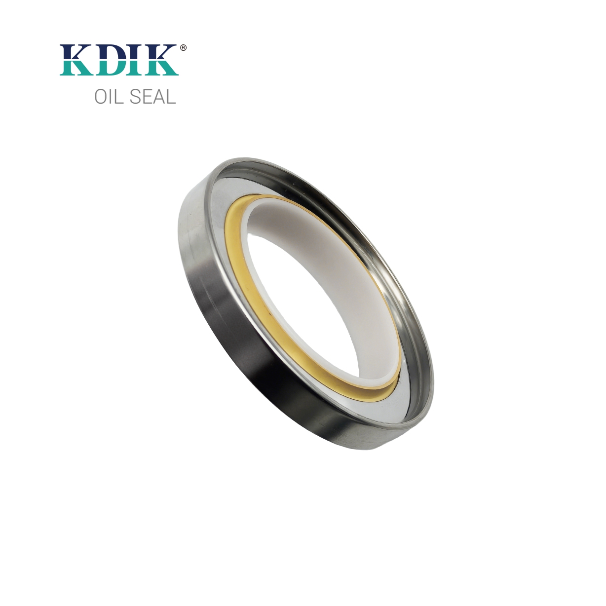 Manufacturer KDIK Factory Direct Seal Yellow 65*90*12 Three-lip Stainless Steel Oil Seal PTFE SS Construction Machinery Parts