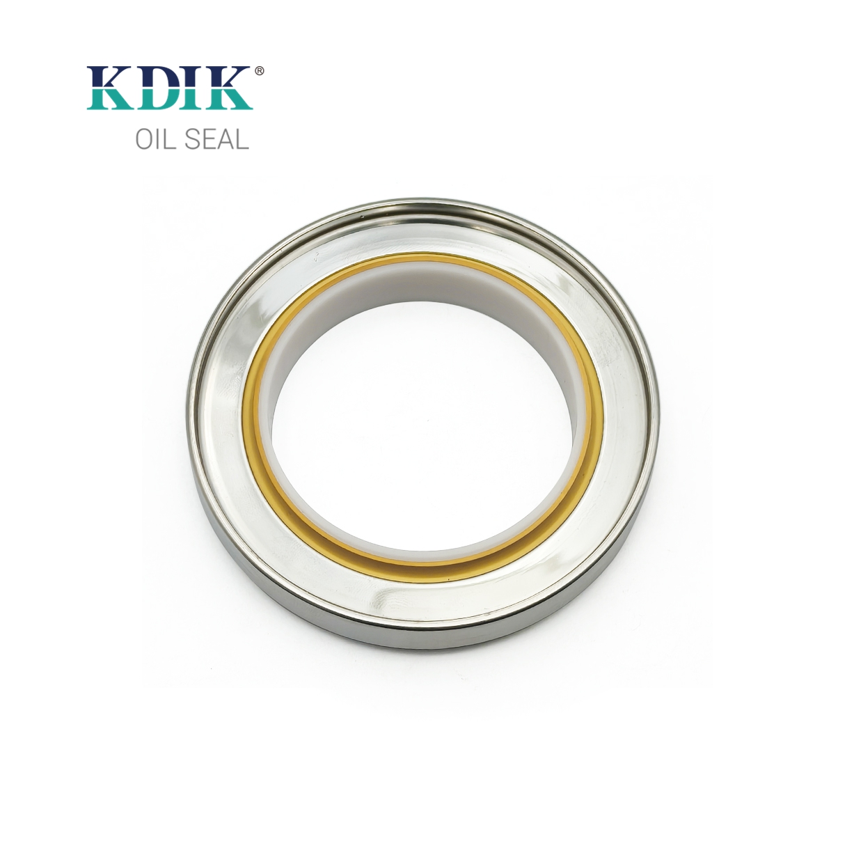 Manufacturer KDIK Factory Direct Seal Yellow 65*90*12 Three-lip Stainless Steel Oil Seal PTFE SS Construction Machinery Parts