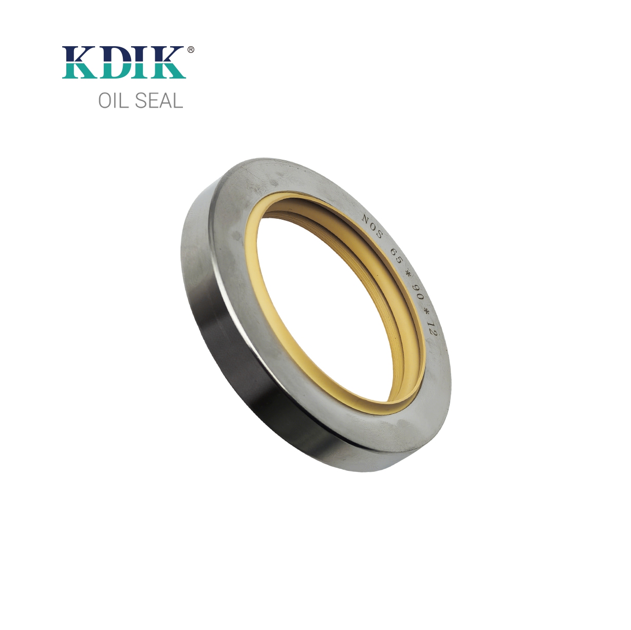Manufacturer KDIK Factory Direct Seal Yellow 65*90*12 Three-lip Stainless Steel Oil Seal PTFE SS Construction Machinery Parts