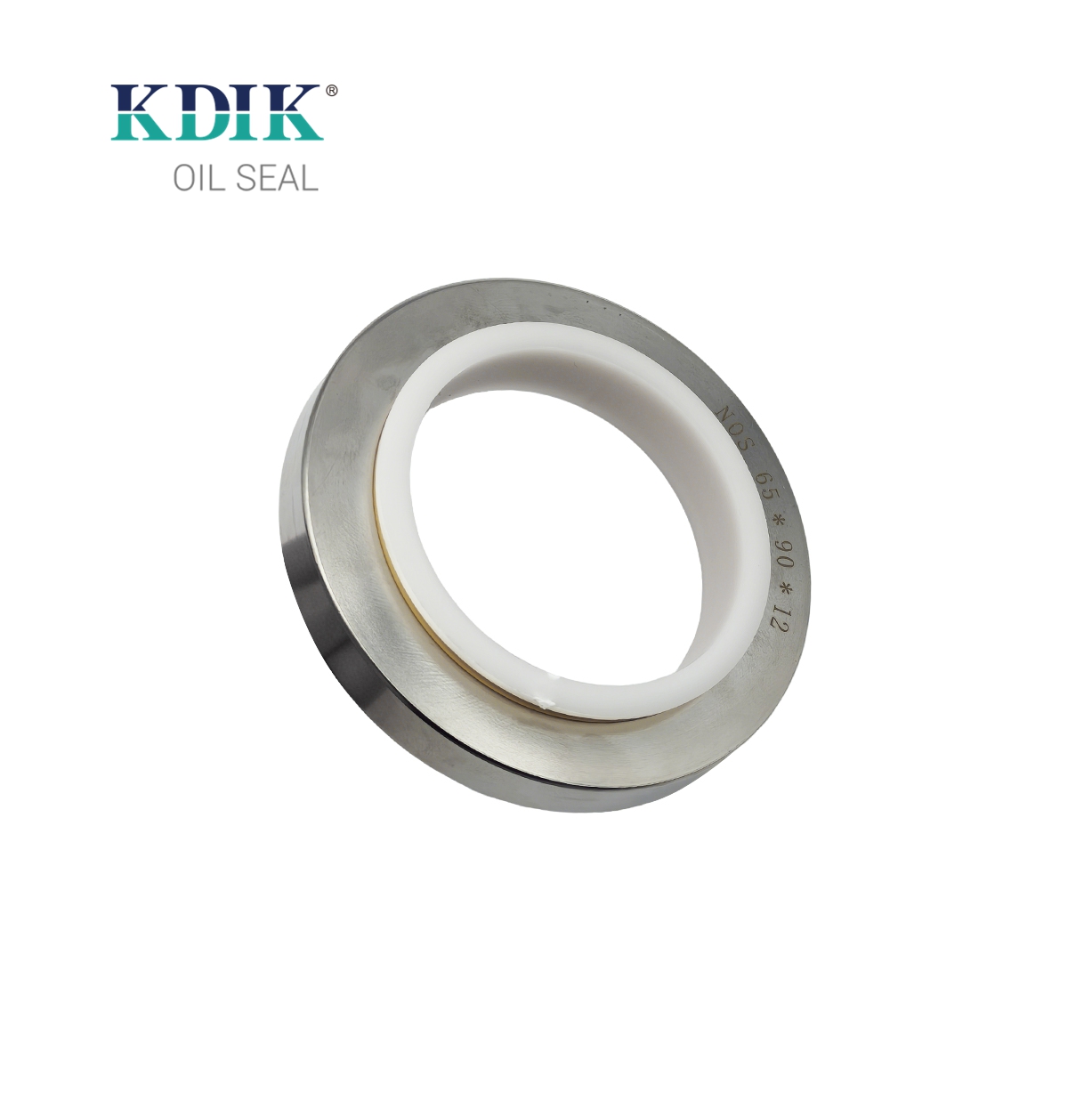 Manufacturer KDIK Factory Direct Seal Yellow 65*90*12 Three-lip Stainless Steel Oil Seal PTFE SS Construction Machinery Parts
