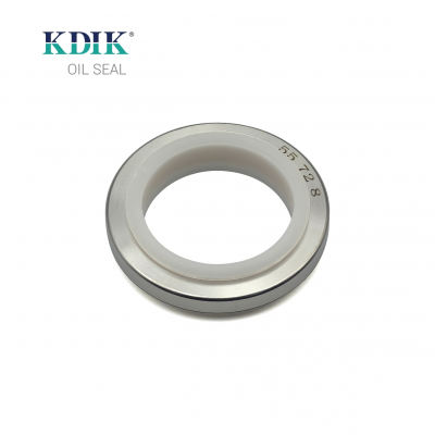KDIK Factory Direct Seal Yellow 55*72*8 Single lip Construction Machinery Parts Stainless Steel Oil Seal 316 PTFE