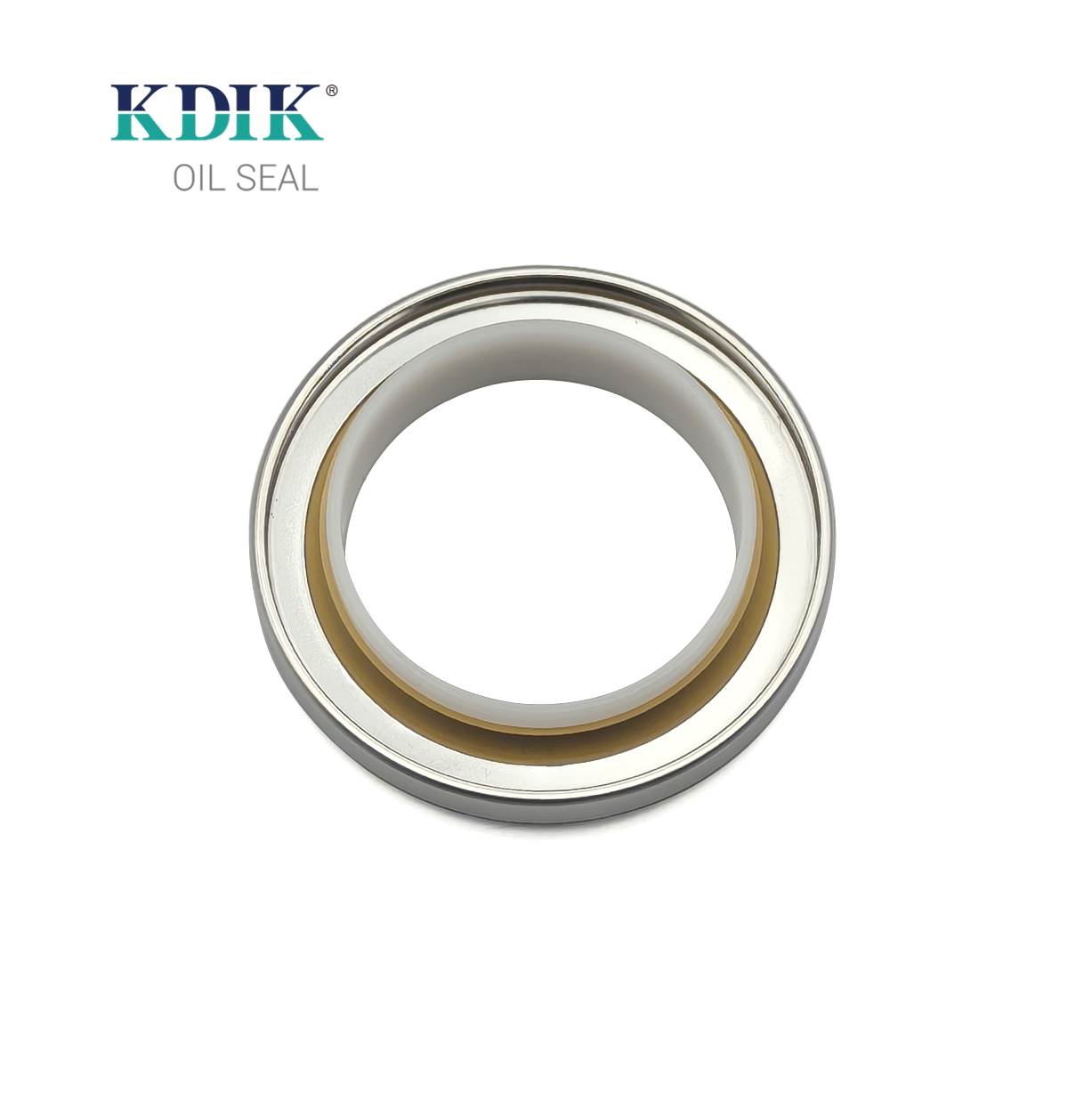 KDIK Factory Direct Seal Yellow 55*72*8 Single lip Construction Machinery Parts Stainless Steel Oil Seal 316 PTFE