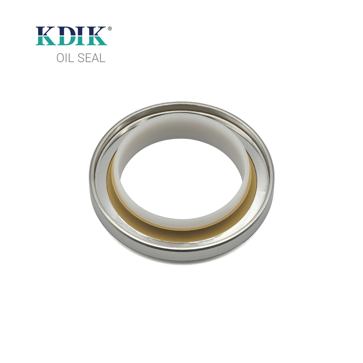 KDIK Factory Direct Seal Yellow 55*72*8 Single lip Construction Machinery Parts Stainless Steel Oil Seal 316 PTFE