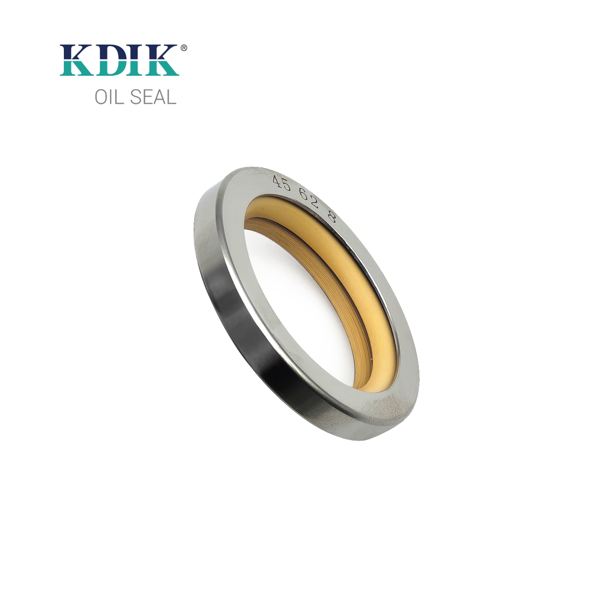High Quality Yellow Double Lip Oil Seal 45*62*8 PTFE Shaft Seals Stainless Steel for Motorcycles Construction machinery