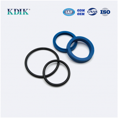 4PCS Hydraulic Cylinder Seal Kit 35*45*8/28*36*5 UN PU Rod Oil Seal NBR O-Ring Repair Kit For WORLD Rice Combine Harvester Header Lift Large Cylinder