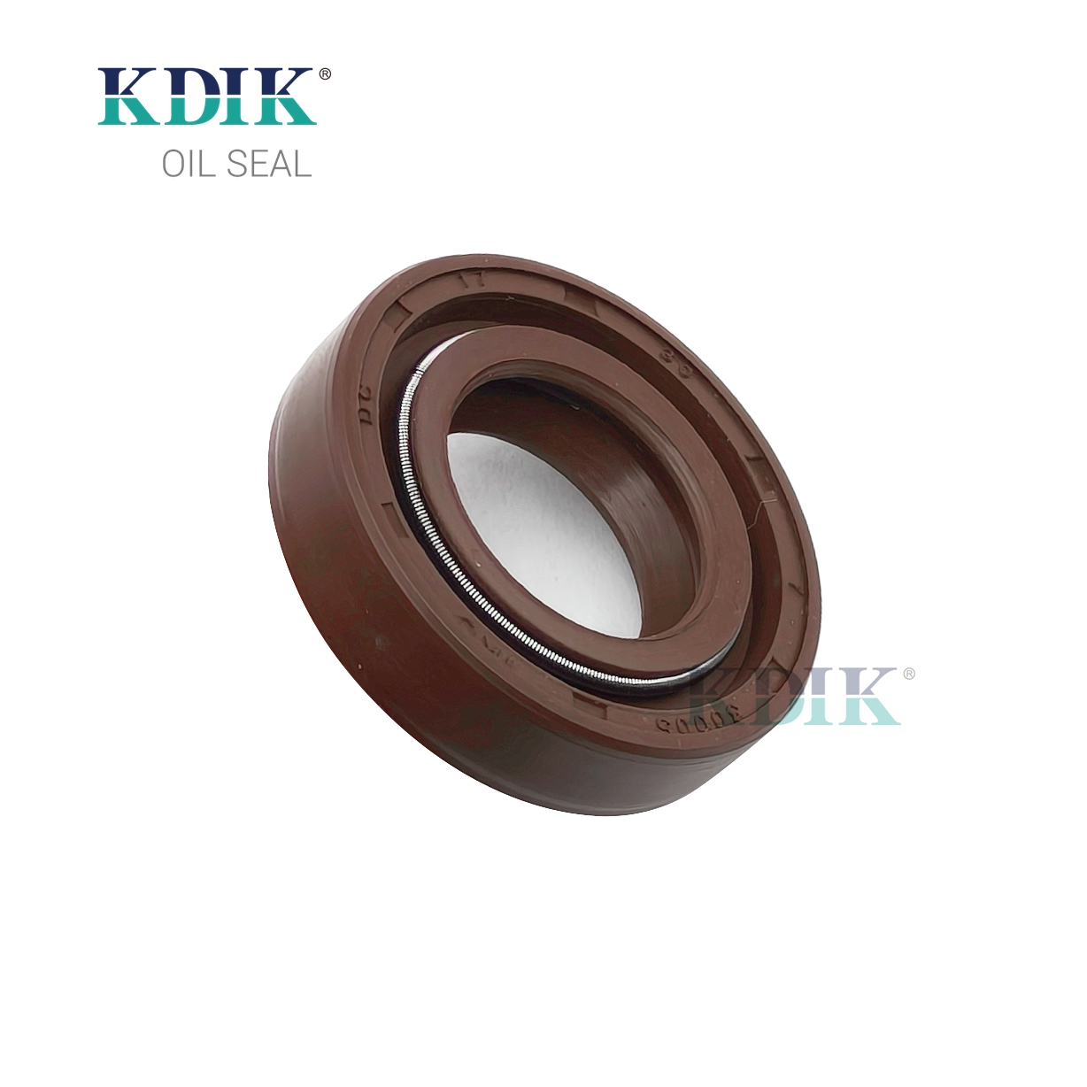 KDIK DC Oil Seal 17*30*7 FKM Double Lip with Spring Rotary Shaft Seal for Automotive Transmission