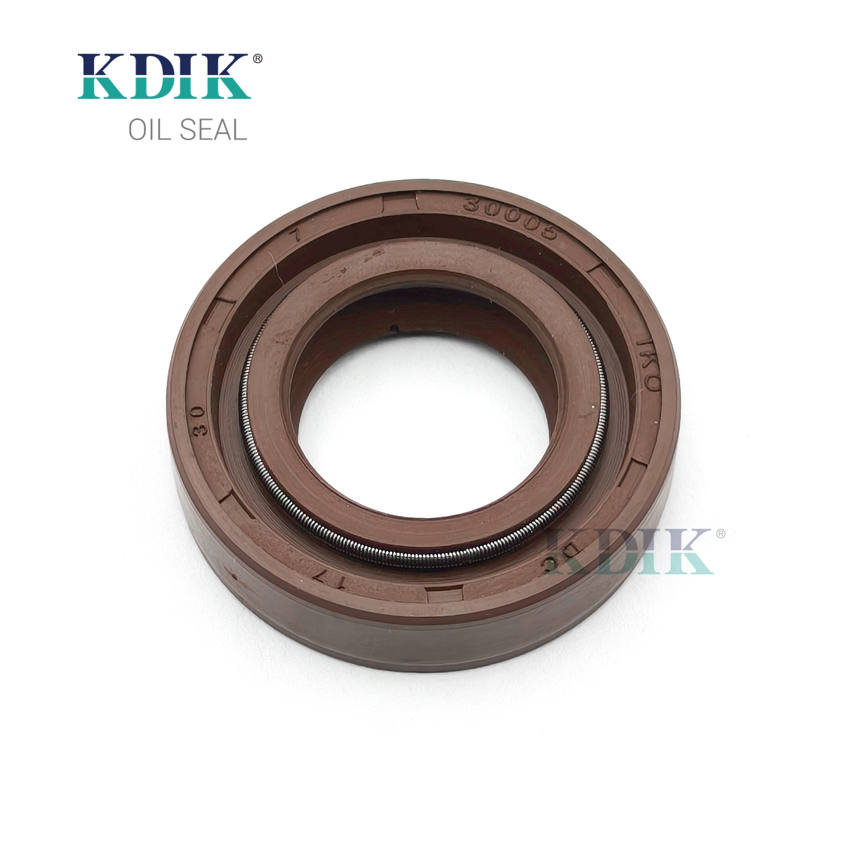 KDIK DC Oil Seal 17*30*7 FKM Double Lip with Spring Rotary Shaft Seal for Automotive Transmission